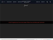 Tablet Screenshot of mountstreetprinters.com